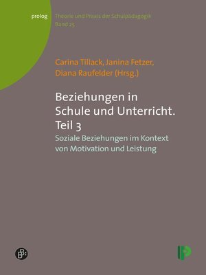 cover image of Beziehungen in Schule und Unterricht. Teil 3